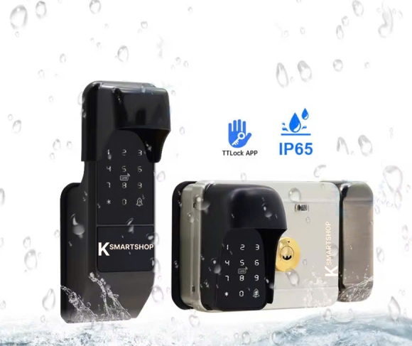 Khóa Vân Tay 2 Chiều Cửa Sắt Bằng Inox Dùng App TTLock VD08: