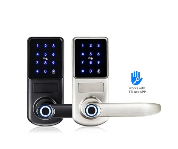 Khóa Vân Tay Cửa Gỗ, Cửa Phòng Dùng App TTock A290