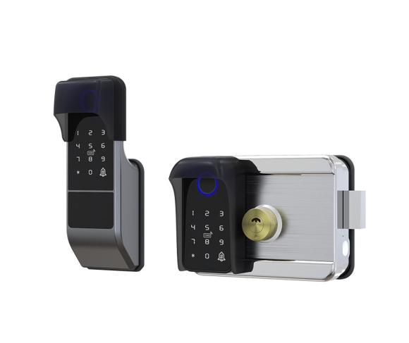 Khóa Vân Tay 2 Chiều Cửa Sắt Bằng Inox Dùng App TTLock VD08: