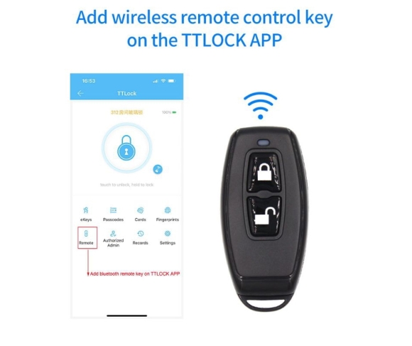 Remote R1 điều khiển từ xa cho khóa thông minh dùng app ttlock
